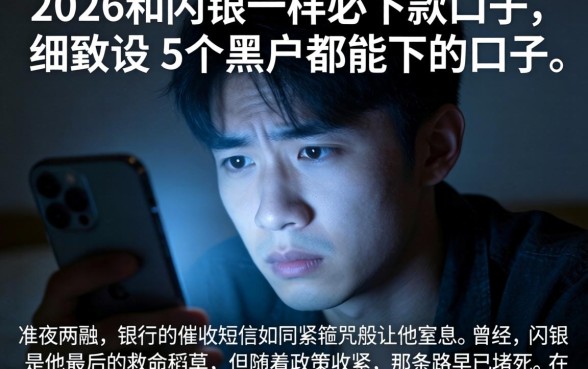 2026和闪银一样必下款的口子，细致阐述5个黑户都能下的口子