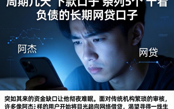 周期几天的下款口子，条列5个不看负债的长期网贷口子