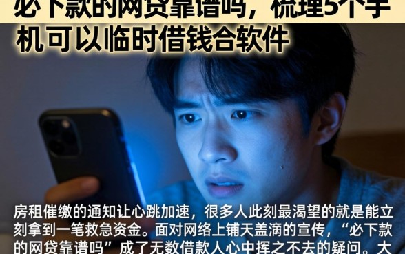 必下款的网贷靠谱吗,梳理5个手机可以临时借钱的软件