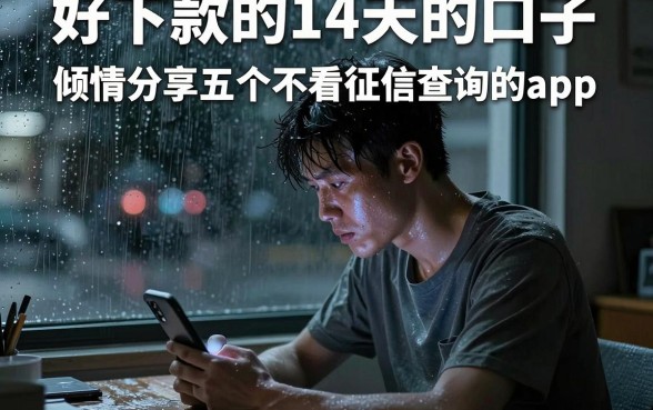 好下款的14天的口子,倾情分享五个不看征信查询的app
