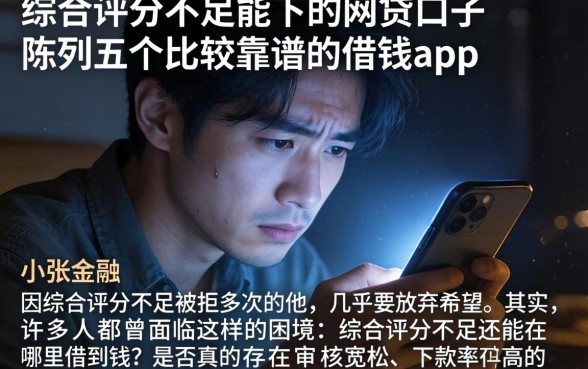 综合评分不足能下的网贷口子，陈列五个比较靠谱的借钱app