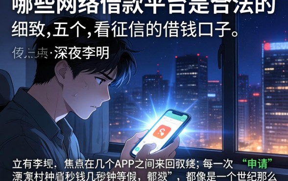 哪些网络借款平台是合法的，细致阐述五个不看征信的借钱口子