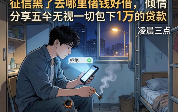 征信黑了去哪里借钱好借，倾情分享五个无视一切包下1万的贷款