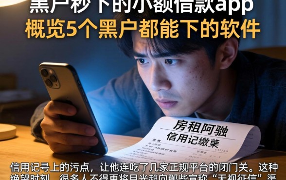 黑户秒下的小额借款app，概览5个黑户都能下的软件
