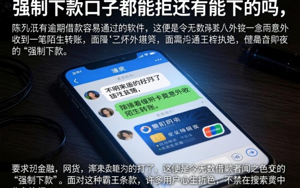 强制下款口子都能拒还有能下的吗，陈列五个有逾期借款容易通过的软件