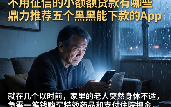 不用征信的小额度贷款有哪些，鼎力推荐五个黑户能下款的app