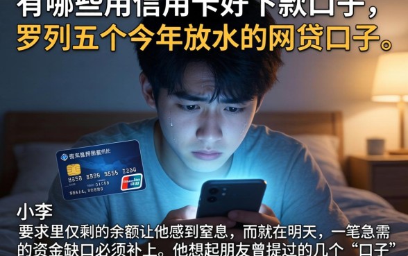有哪些用信用卡好下款的口子，罗列五个今年放水的网贷口子