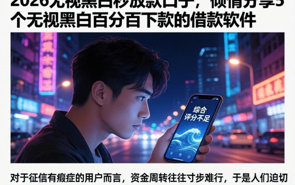 2026无视黑白秒放款的口子，倾情分享5个无视黑白百分百下款的借款软件