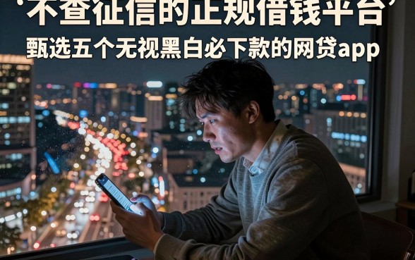 不查征信的正规借钱平台,甄选五个无视黑白必下款的网贷app