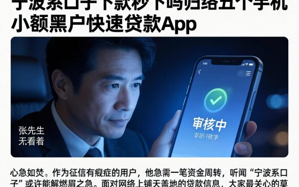 宁波系口子下款秒下吗，归纳五个手机小额黑户快速贷款app