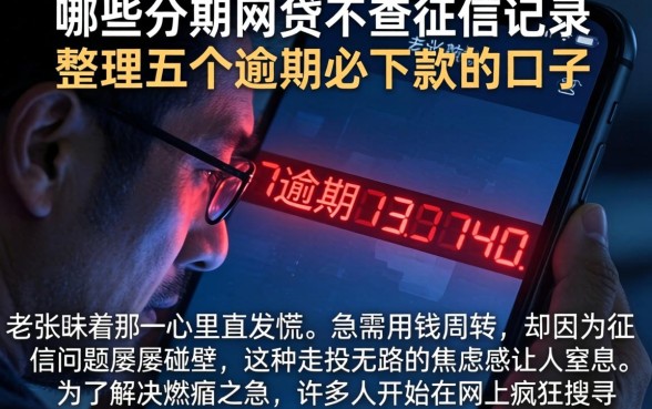 哪些分期网贷不查征信记录，整理五个逾期必下款的口子