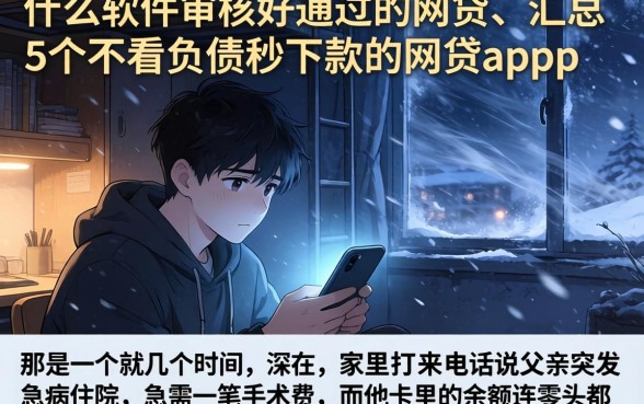 什么软件审核好通过的网贷，汇总5个不看负债秒下款的网贷app