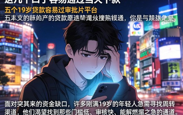 这几个口子容易通过当天下款,详细阐述五个19岁贷款容易过审批的平台