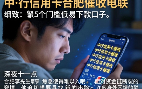 中行信用卡合肥催收电联，细致阐述5个门槛低易下款口子