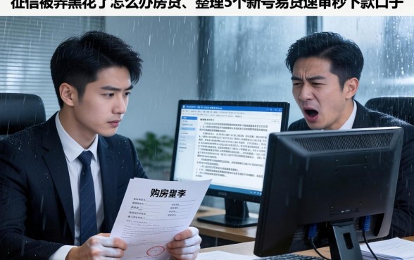 征信被弄黑花了怎么办房贷，整理5个新号易贷速审秒下款口子