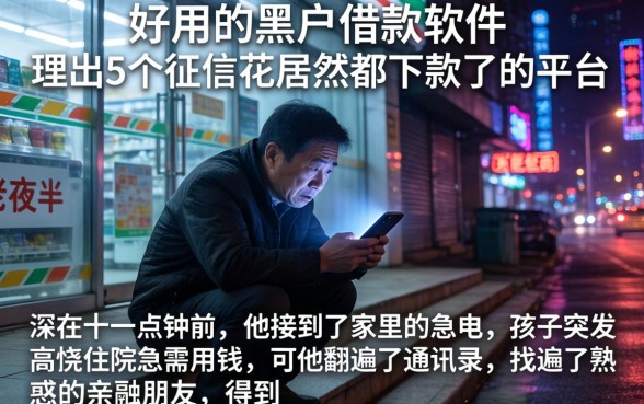 好用的黑户借款软件，理出5个征信花居然都下款了的平台