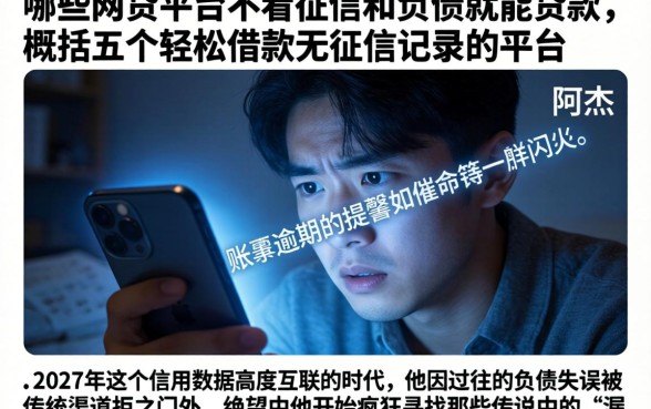 哪些网贷平台不看征信和负债就能贷款，概括五个轻松借款无征信记录的平台