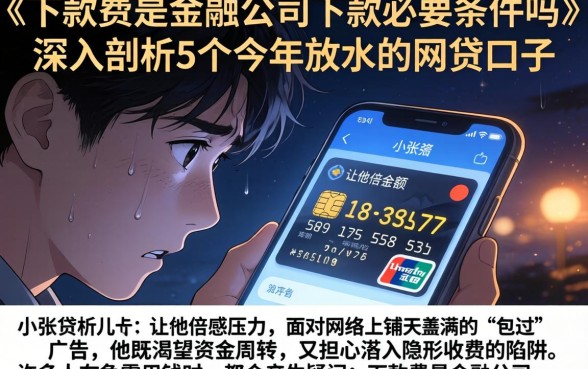下款费是金融公司下款的必要条件吗，深入剖析5个今年放水的网贷口子