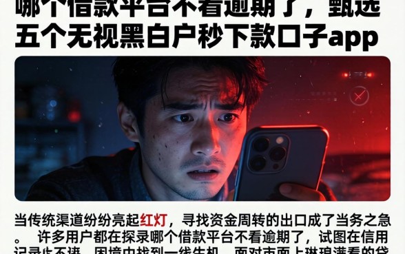 哪个借款平台不看逾期了,甄选五个无视黑白户秒下款口子app