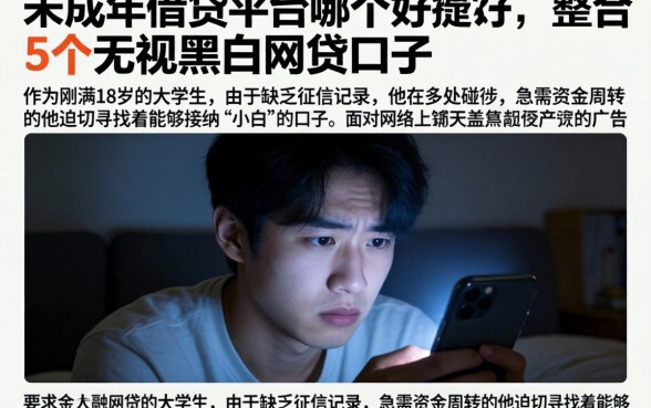 未成年借贷平台哪个好通过，整合5个无视黑白的网贷口子