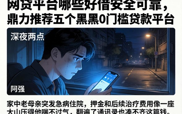 网贷平台哪些好借安全可靠，鼎力推荐五个黑户0门槛贷款平台