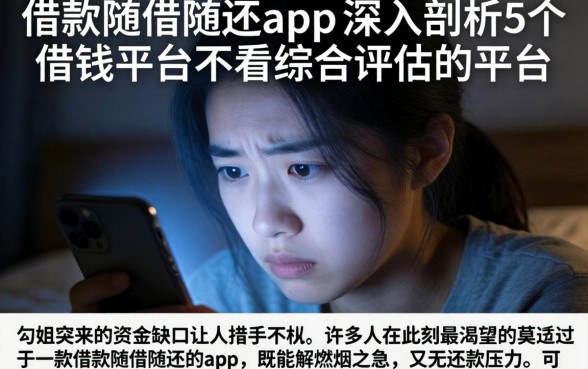 借款随借随还的app，深入剖析5个借钱平台不看综合评估的平台