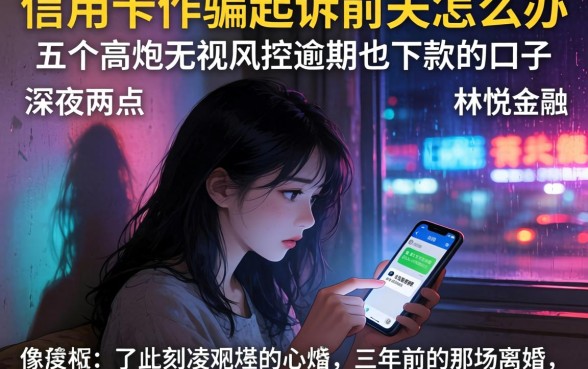 信用卡诈骗起诉前夫怎么办，详尽说明五个高炮无视风控逾期也下款的口子