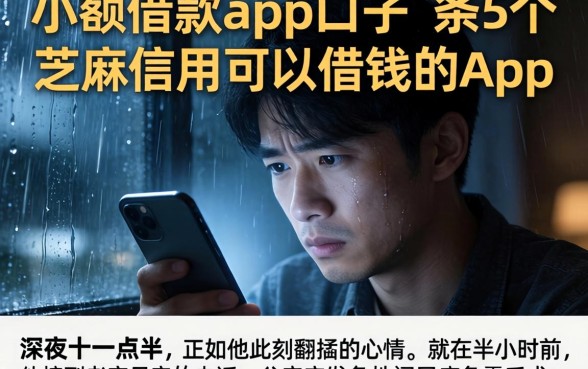 小额借款app口子,条列5个芝麻信用可以借钱的app