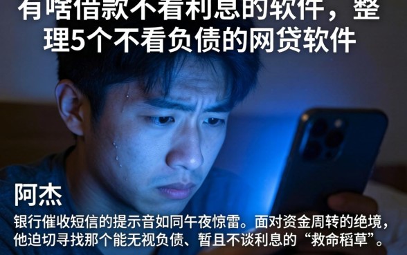 有啥借款不看利息的软件，整理5个不看负债的网贷软件