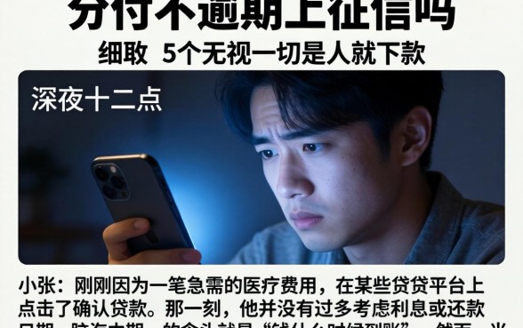 分付不逾期上征信吗，细致阐述5个无视一切是人就下款