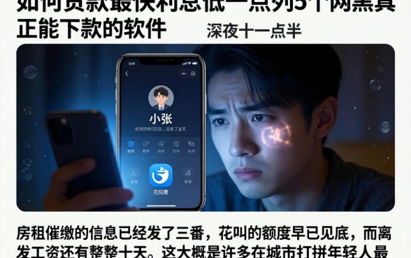 如何贷款最快利息低一点，胪列5个网黑真正能下款的软件
