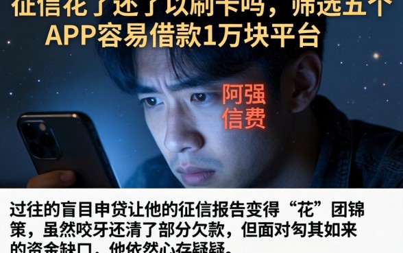 征信花了还了以刷卡吗，筛选五个APP容易借款1万块的平台