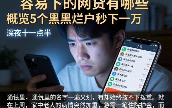 容易下的网贷有哪些,概览5个黑户烂户秒下一万