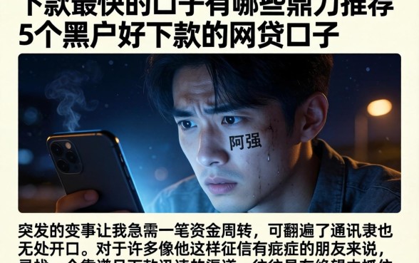 下款最快的口子有哪些,鼎力推荐5个黑户好下款的网贷口子