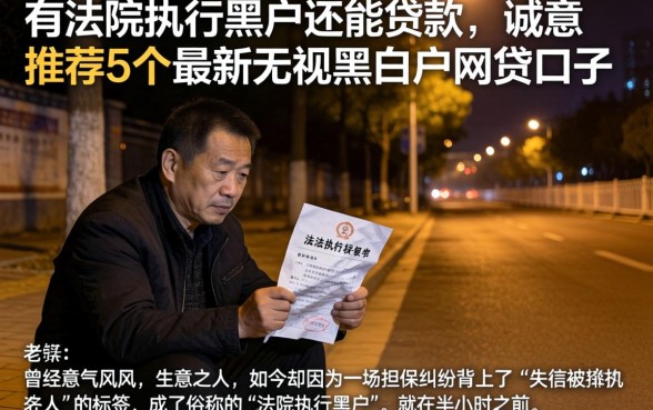 有法院执行黑户还能贷款,诚意推荐5个最新无视黑白户网贷口子