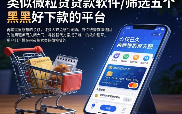 类似微粒贷的贷款软件,筛选五个黑户好下款的平台