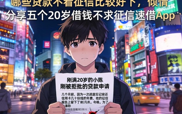 哪些贷款不看征信比较好下，倾情分享五个20岁借钱不求征信速借app