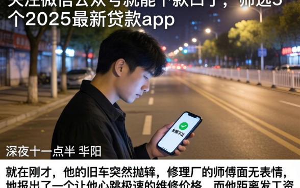 关注微信公众号就能下款的口子，筛选5个2025最新贷款app
