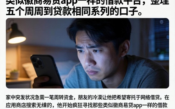 类似徽商易贷app一样的借款平台，整理五个周周到贷款相同系列的口子