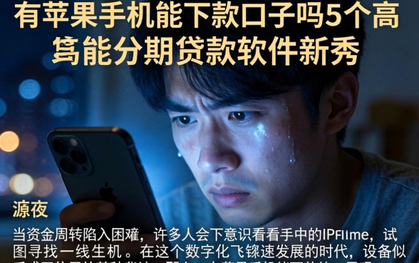 有苹果手机能下款的口子吗，归纳5个高能分期贷款软件新秀