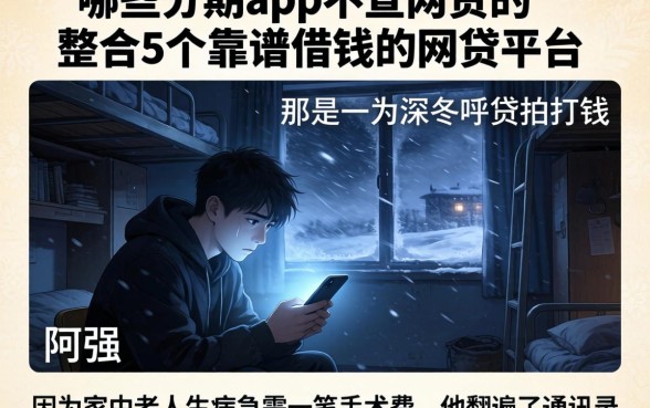哪些分期app不查网贷的，整合5个靠谱借钱的网贷平台