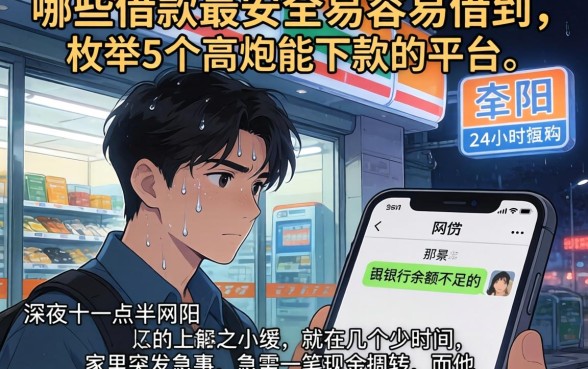 哪些借款最安全最容易借到，枚举5个高炮能下款的平台