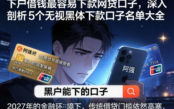 下户借钱最容易下款的网贷口子,深入剖析5个无视黑户下款口子名单大全