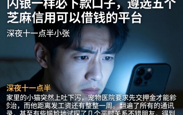 闪银一样必下款口子，遴选五个芝麻信用可以借钱的平台