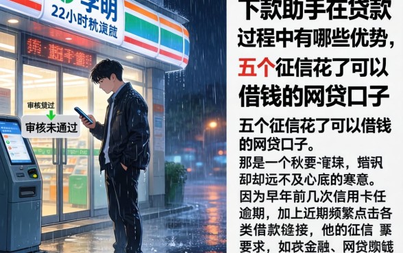 下款助手在贷款过程中有哪些优势，细致阐述五个征信花了可以借钱的网贷口子
