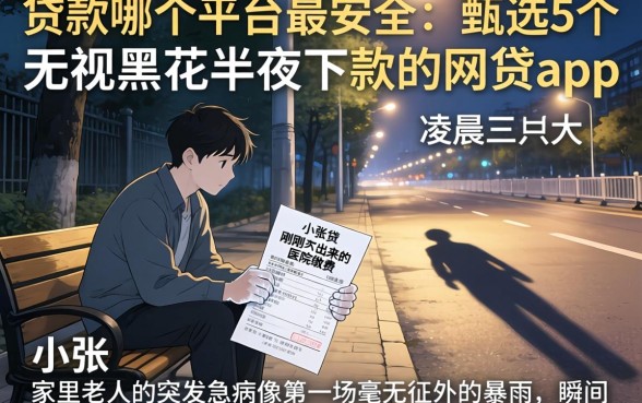 贷款哪个平台最安全，甄选5个无视黑花半夜下款的网贷app