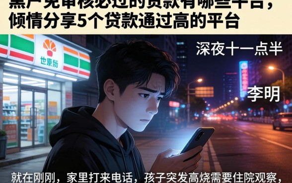 黑户免审核必过的贷款有哪些平台，倾情分享5个贷款通过高的平台