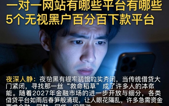 一对一网站有哪些平台有哪些，详细阐述5个无视黑户百分百下款平台