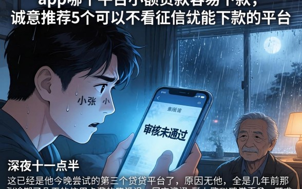 app哪个平台小额贷款容易下款,诚意推荐5个可以不看征信就能下款的平台