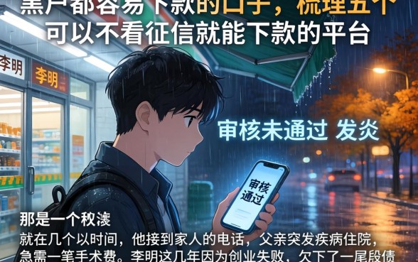 黑户都容易下款的口子，梳理五个可以不看征信就能下款的平台